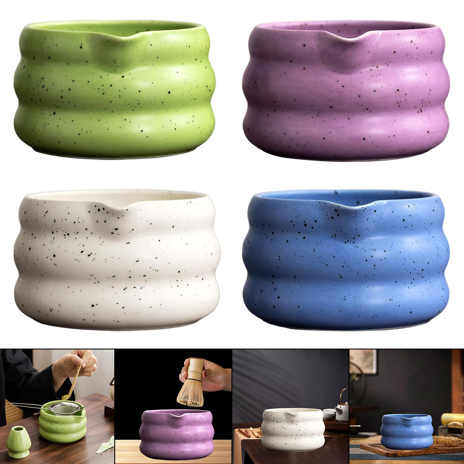 Japanese Pottery - وعاء ماتشا الياباني وعاء الفخار سهل