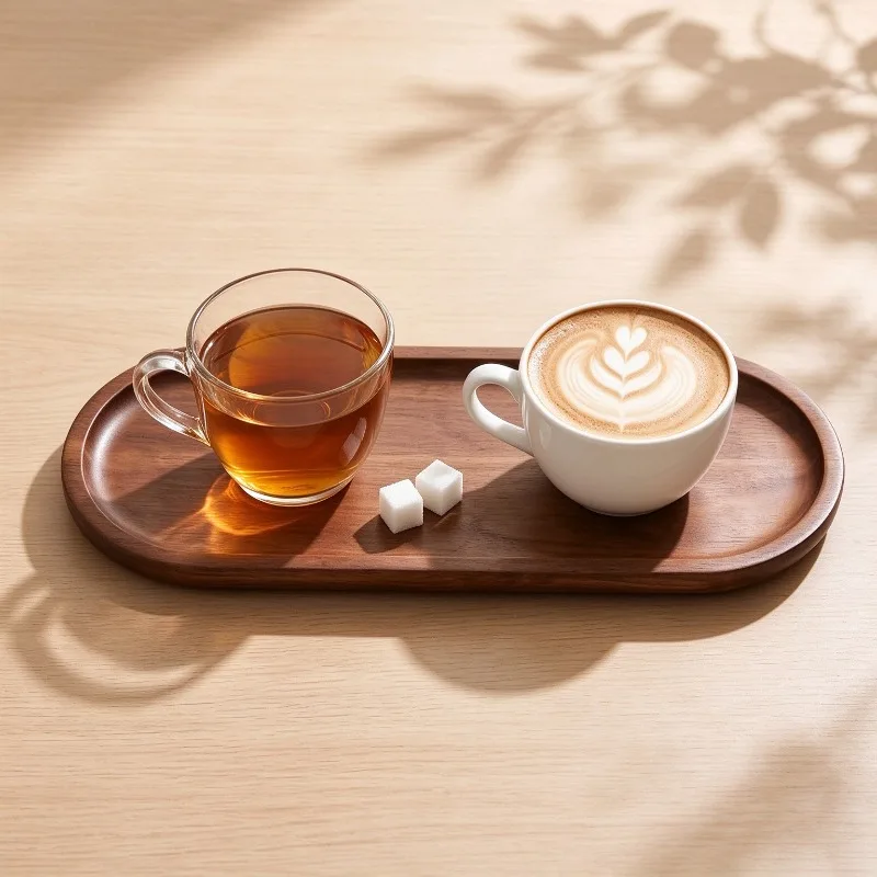 Japanese Tea - حامل أكواب شاي من خشب الأكاسيا