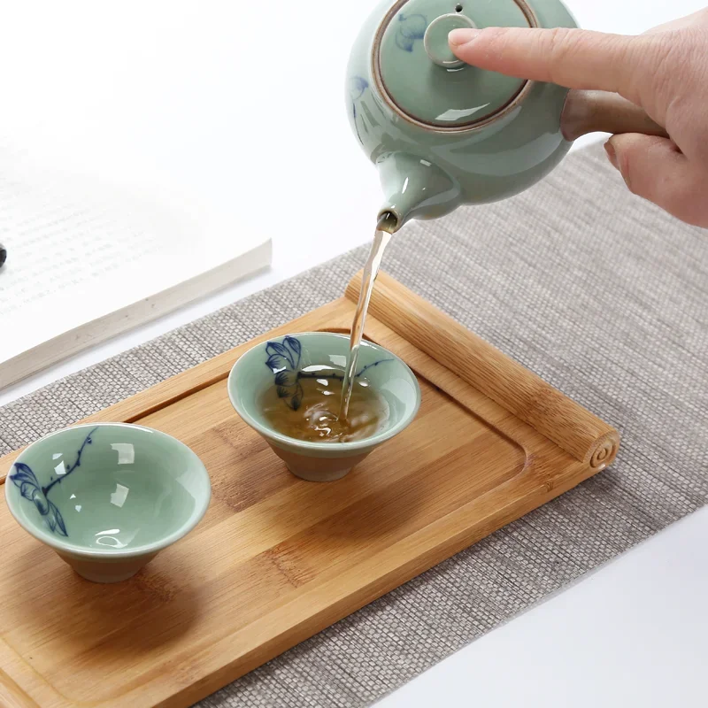 Japanese Pottery - كوب فخاري خشن مفتوح مطلي يدويًا