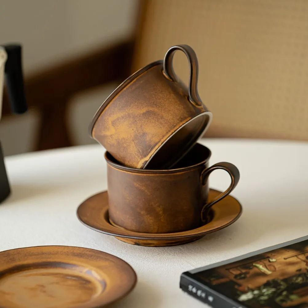 طقم فنجان قهوة وصحن بتصميم ياب - مراجعة Japanese Pottery وسعره