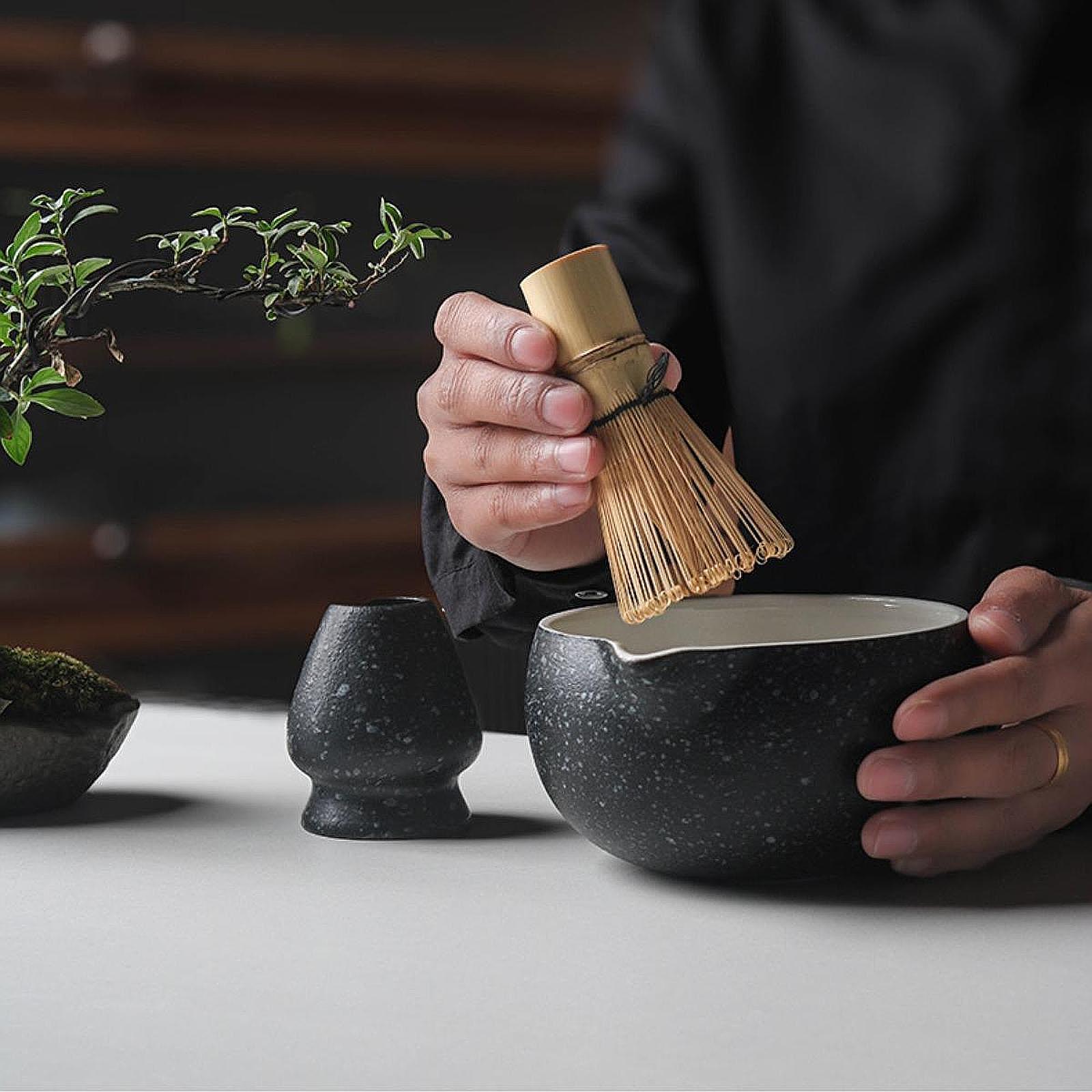 وعاء شاي ماتشا سيراميكي متعدد  - مراجعة Japanese Tea وسعره