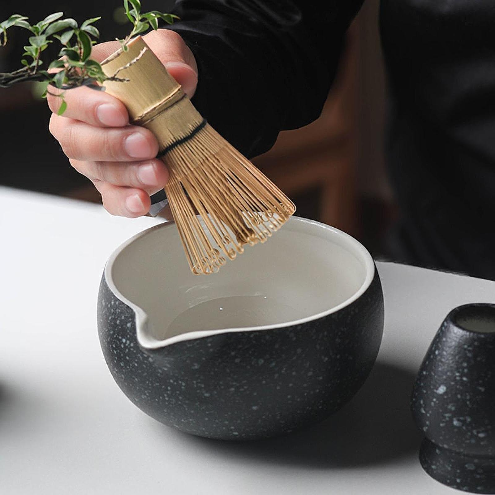 وعاء شاي ماتشا سيراميكي متعدد  - مراجعة Japanese Tea وسعره