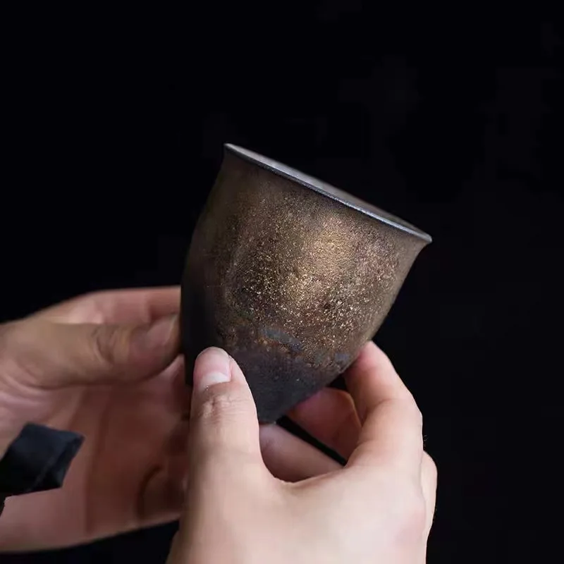 كوب سيراميك ريترو مطلي بالذهب  - مراجعة Japanese Pottery وسعره