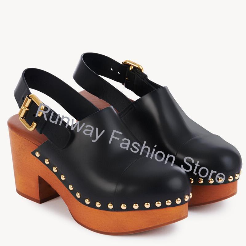 صنادل نسائية بكعب عريض خشبي، أ - مراجعة Geta Wooden Sandal وسعره