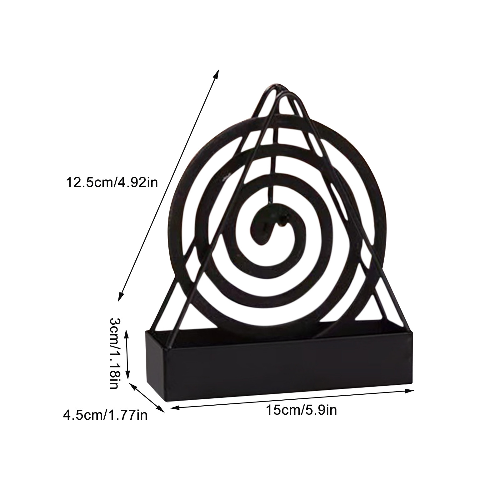 حامل لفائف بعوض حديد وإطار مبخ - مراجعة Incense Holder وسعره
